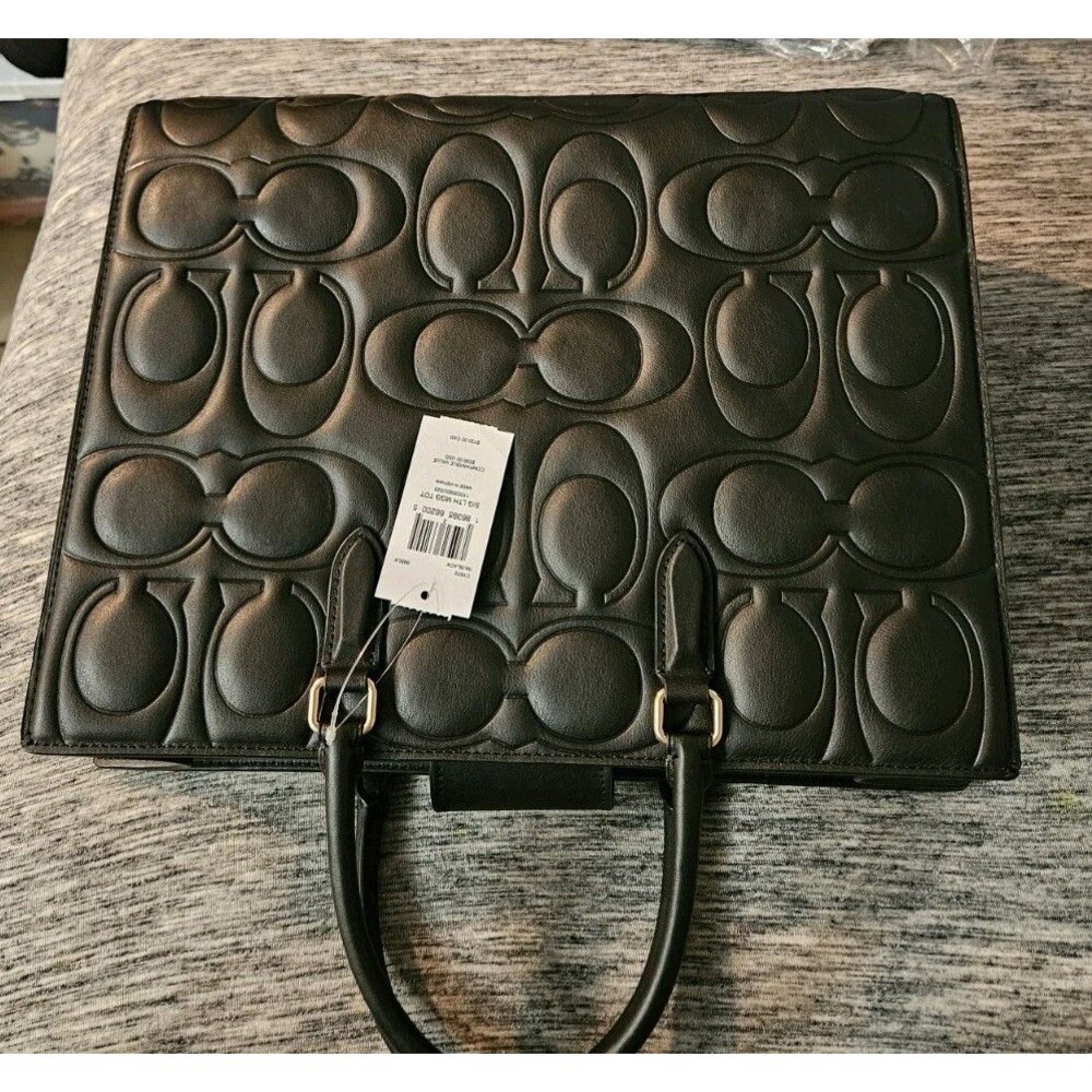 Coach Maggie Tote Bag In Signature Leather  New With Tags - Picture 3 of 12